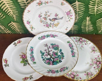 Tiffany&Co.ティファニー Mrs.Delany'sFlowers白×2 Set of 4 Tiffany and Co. Mrs. Delanys Flowers Dessert Plates