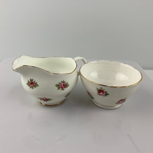 Vintage Adderley Fine Bone China Sugar Creamer Set - English