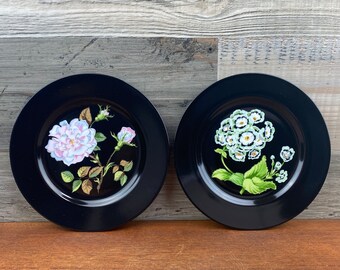 Set of 4 Tiffany and Co. Mrs. Delanys Flowers Dessert Plates