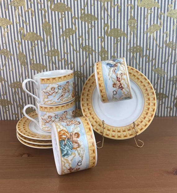 フィッツ＆フロイド 天使のカップ＆ソーサーセット - ヴィンテージ陶器 