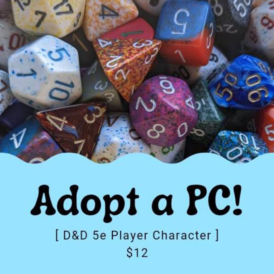 Adopt a PC D&D Starter Kit Player Kit Etsy