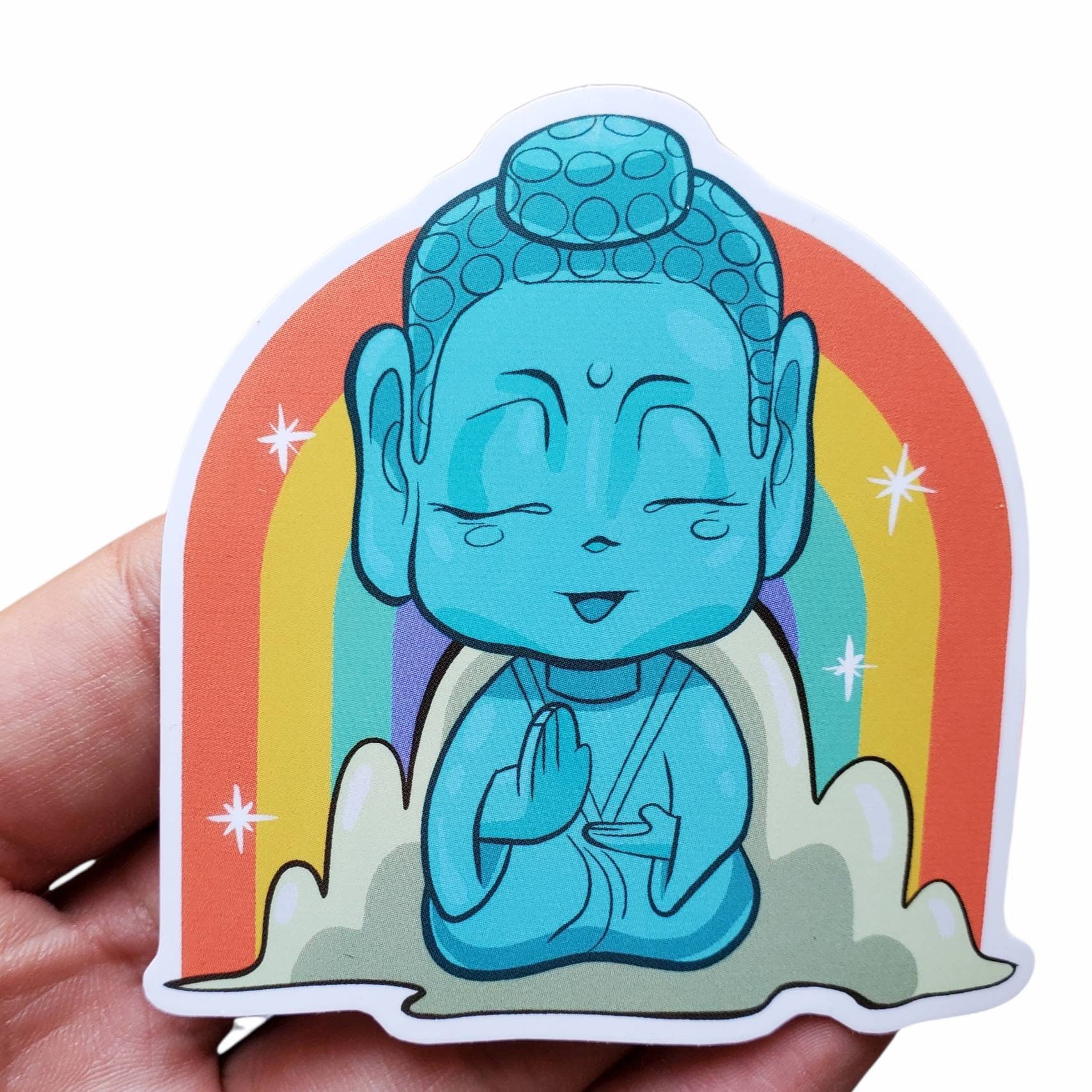 Rainbow Buddha Sticker Waterproof Vinyl Sticker Cute Chibi - Etsy Rainbow Buddha Sticker Waterproof Vinyl Sticker Cute Chibi - Etsy