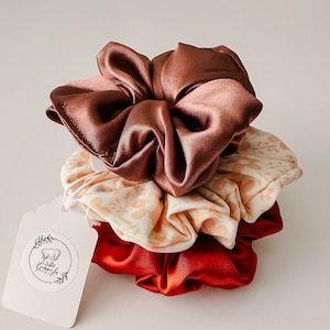 Satin Scrunchies,Spring Scrunchie,Soft Scrunchie,Soft Hair Scrunchie,Hair Accessories,Scrunchies for Her,Scrunchie Hair Tie,Gift,Handmade