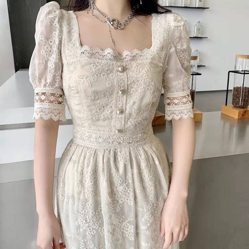 Vintage dress vintage dress romantic dress jane austen image 1