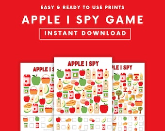 Apple I Spy Game for Kids: Autumn Printable Activity (PDF)