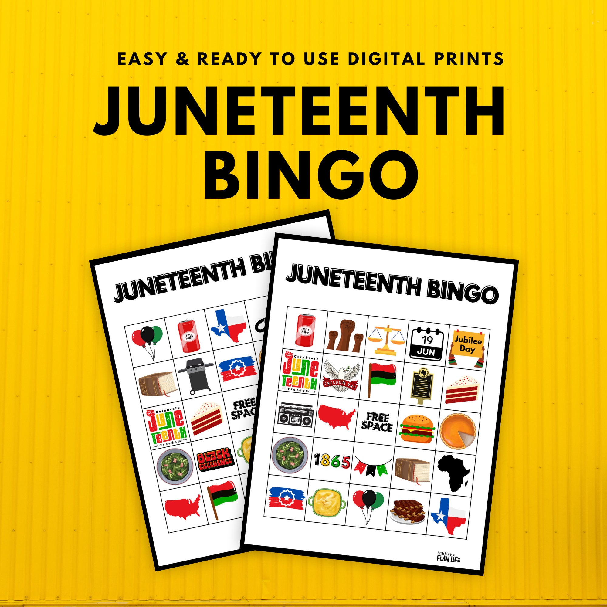 Juneteenth Bingo, Juneteenth Printable, Juneteenth Party Games ...