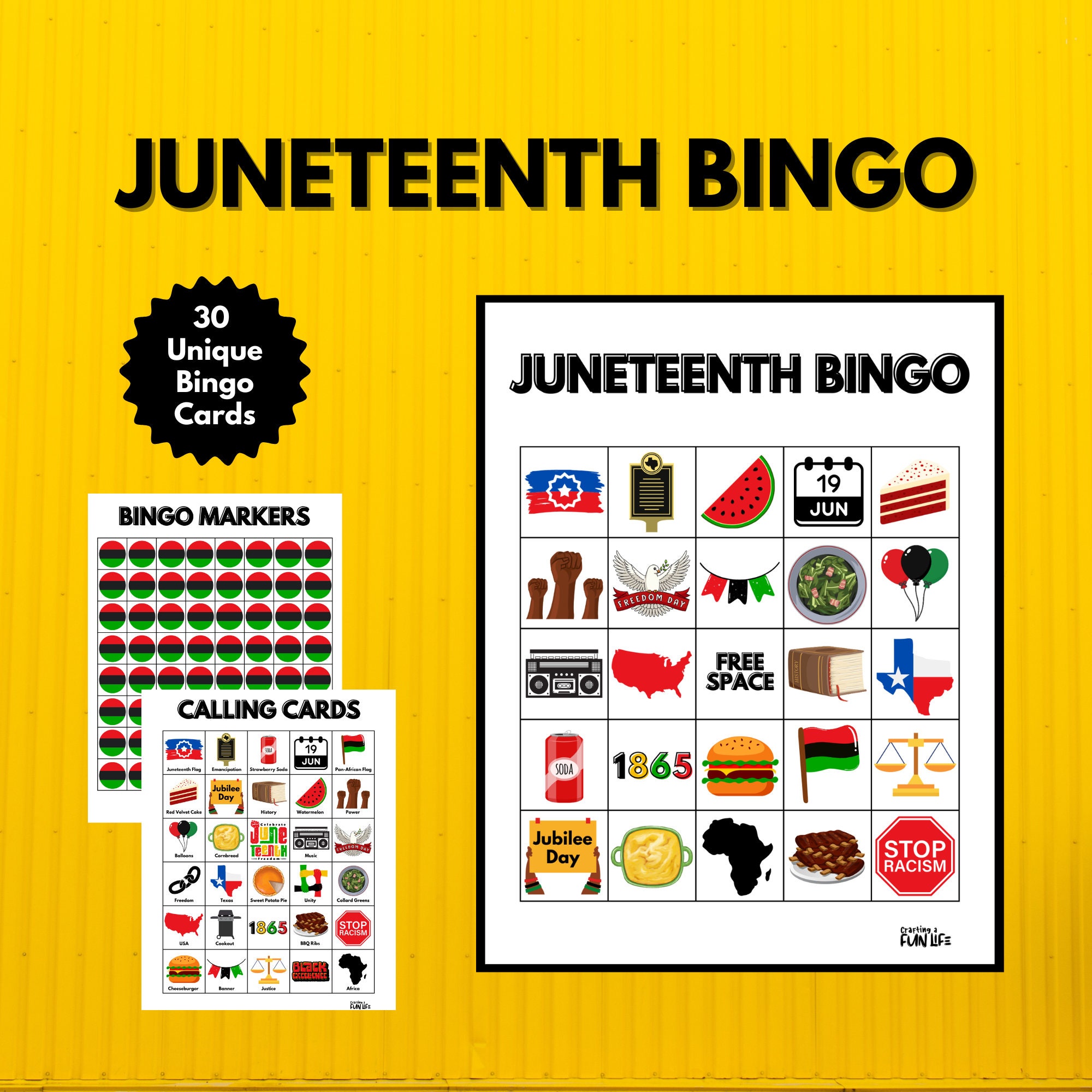 Juneteenth Bingo, Juneteenth Printable, Juneteenth Party Games ...