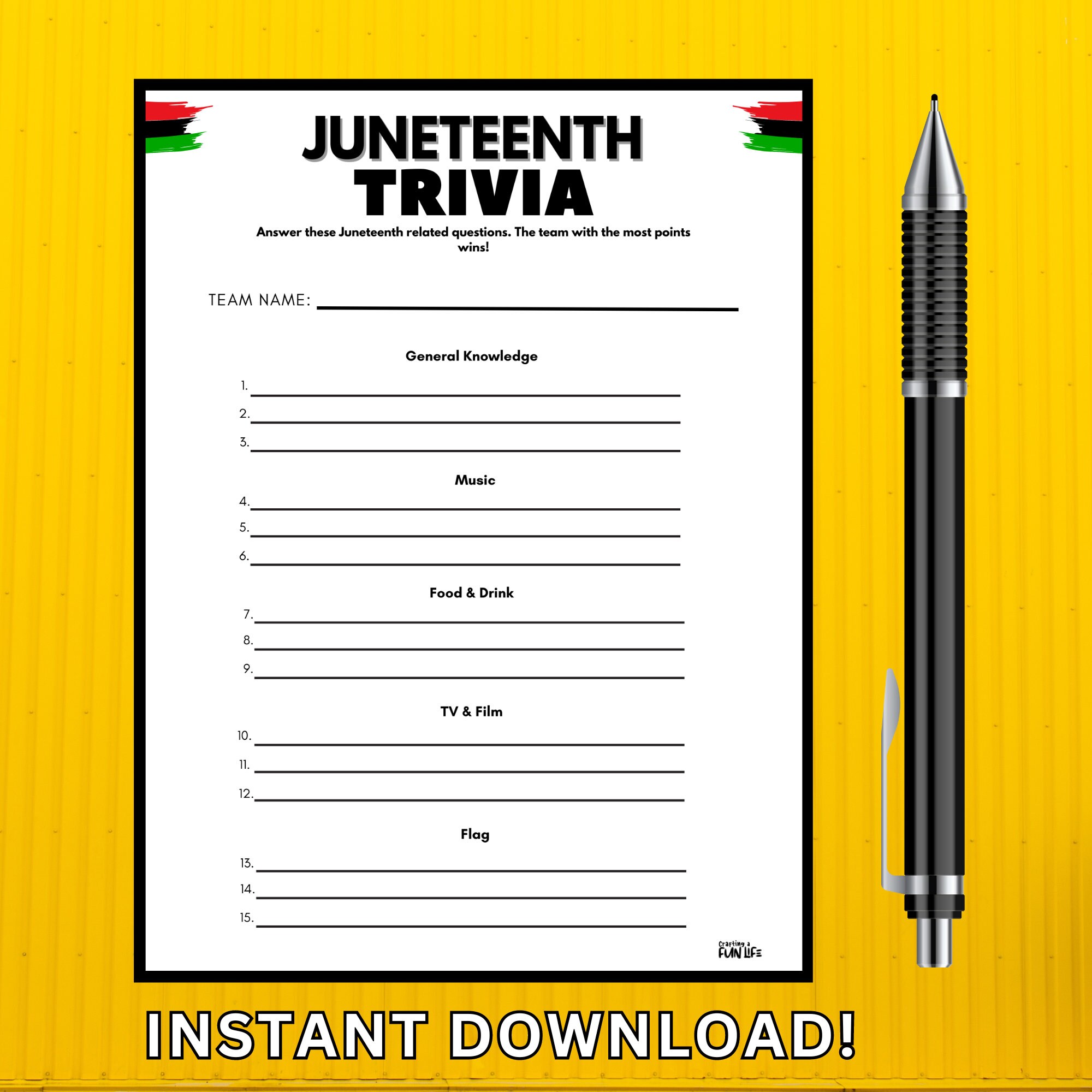 Juneteenth Trivia Bundle, Juneteenth Party Games, Juneteenth Party ...