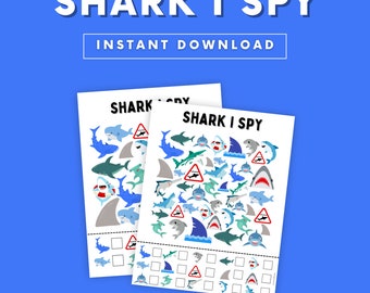 Shark I Spy Game: Printable Kids Activity (PDF)