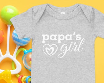 Papa's Girl Baby Onesie | Baby Shower Gift | Gender Reveal | Pregnancy Announcement