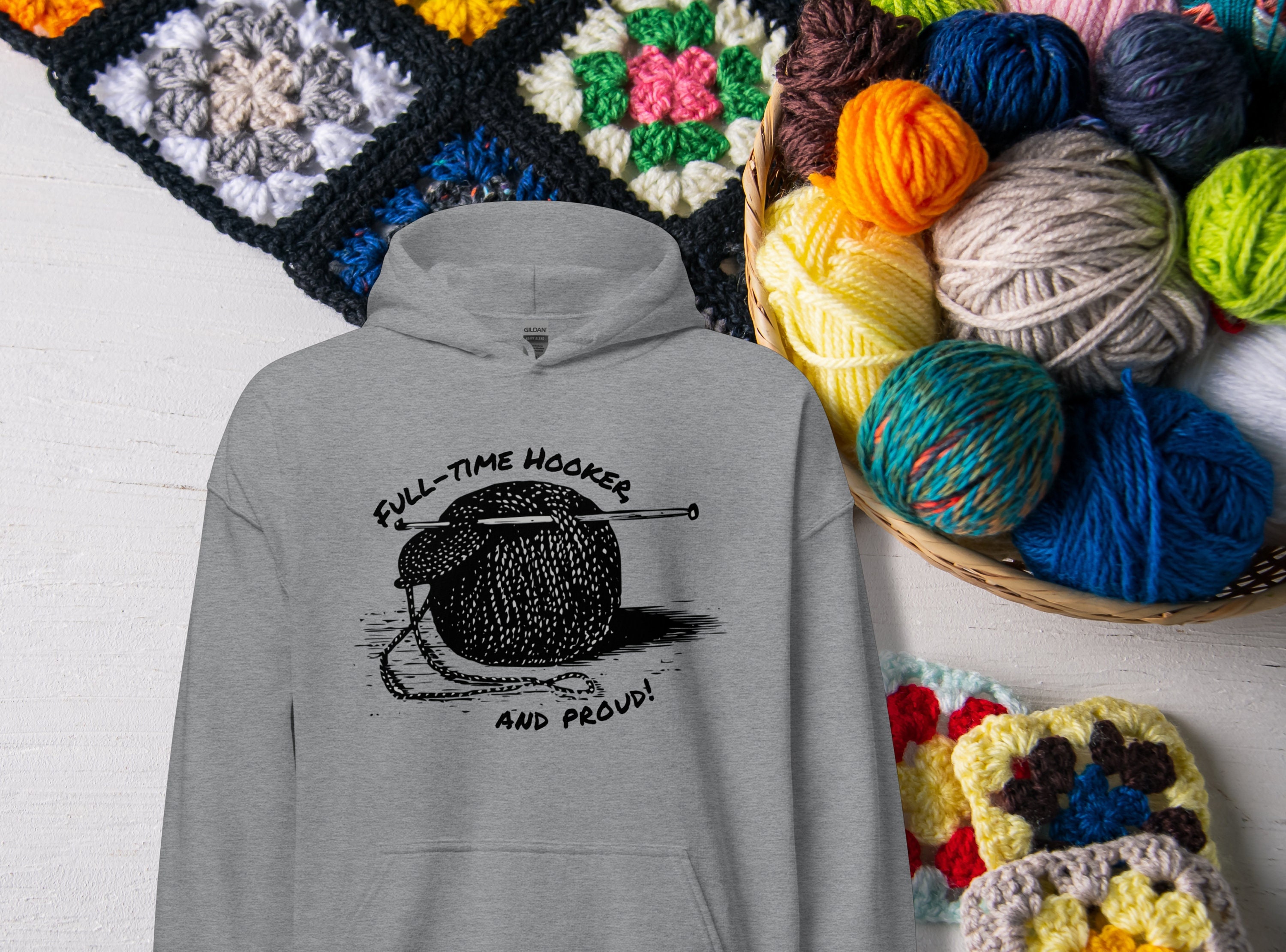 Funny Crochet Hoodie 
