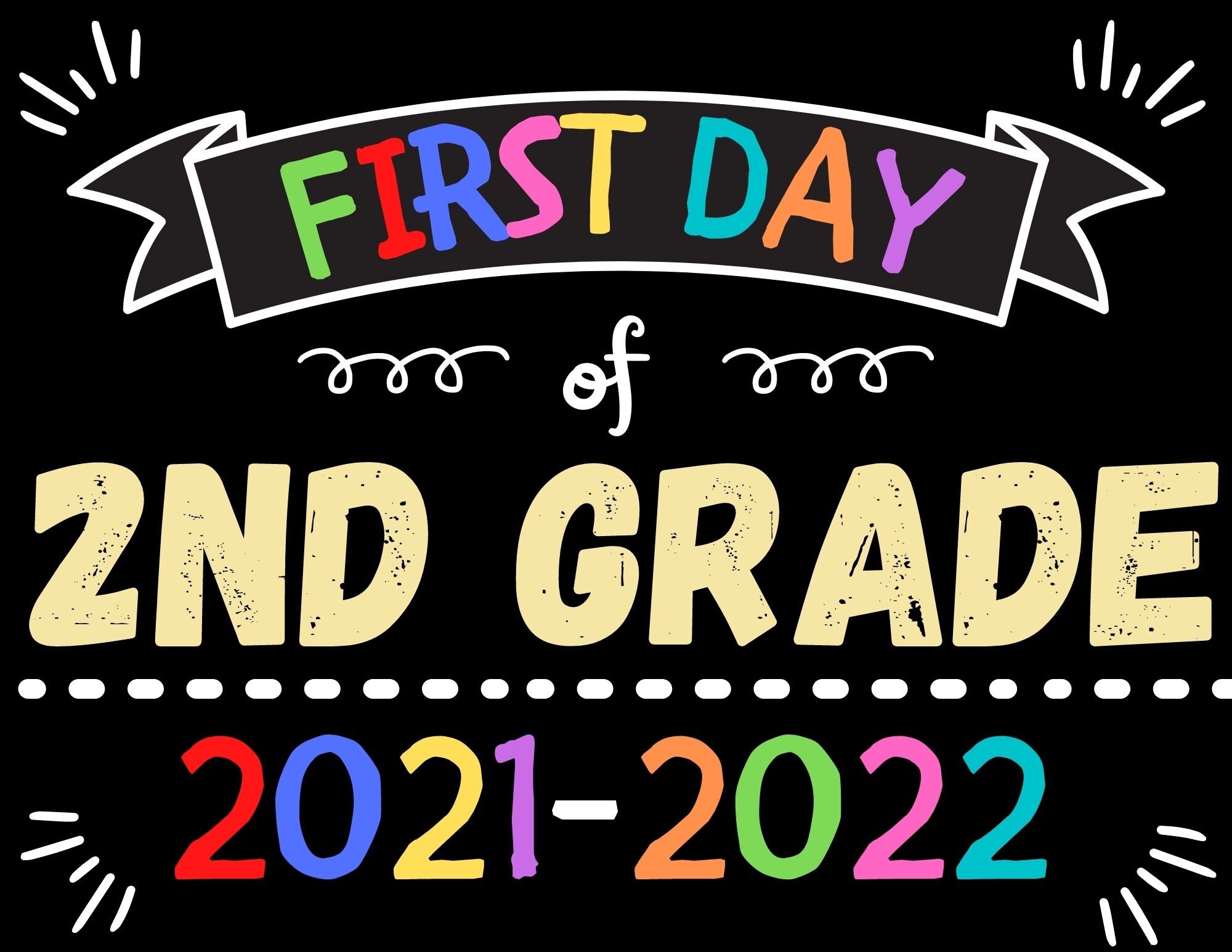 first-day-of-2nd-grade-sign-last-day-of-2nd-grade-sign-etsy