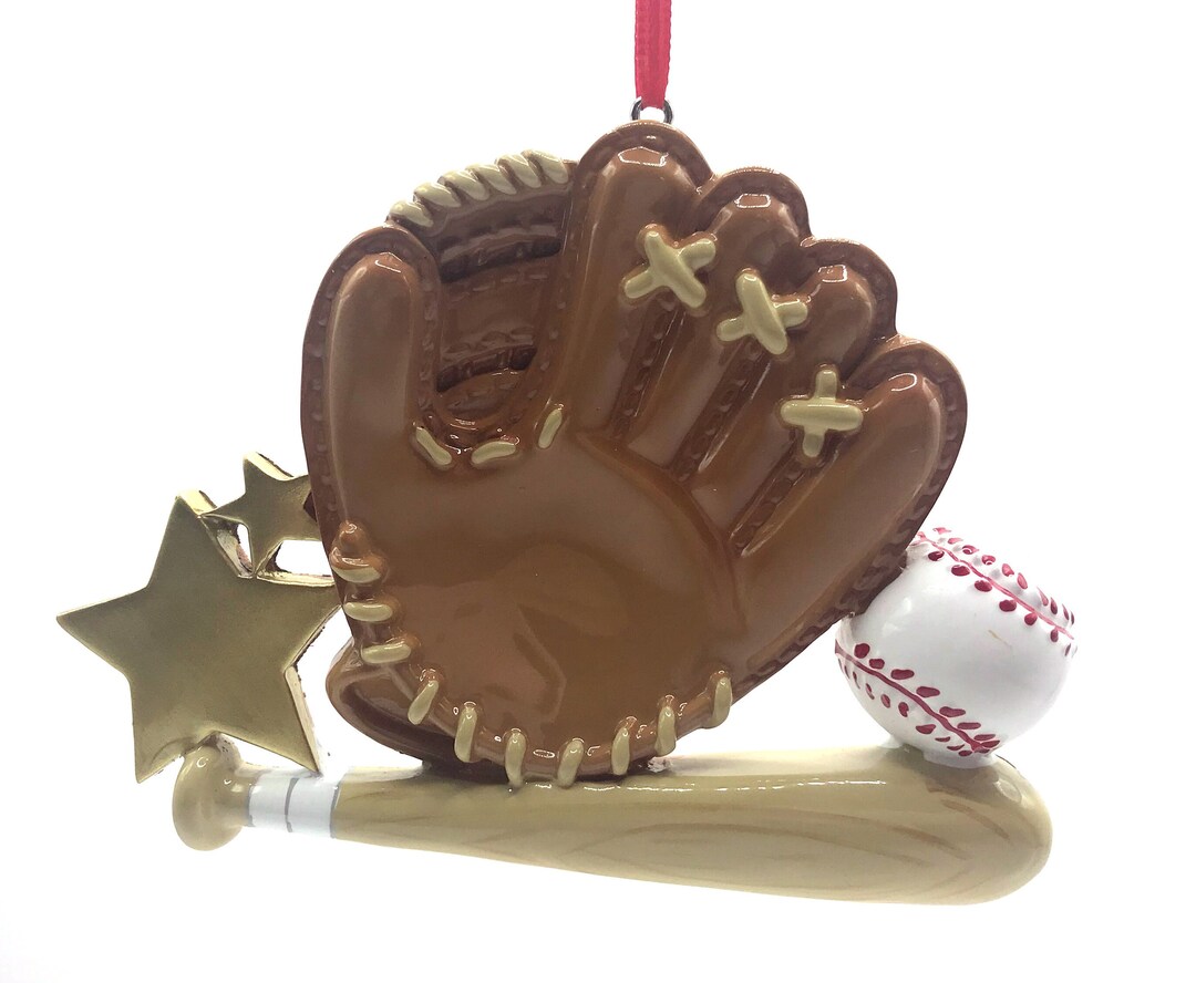 BASEBALL GLOVE ORNAMENT Baseball Christmas Ornament 3D Etsy