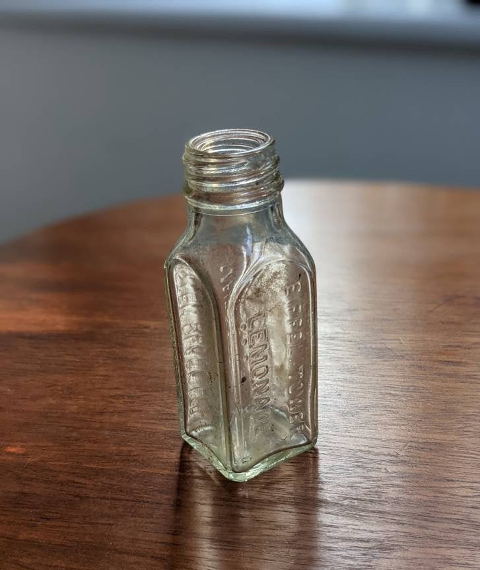 Edwardian glass bottle Eiffel Tower Lemonade crystals by Etsy