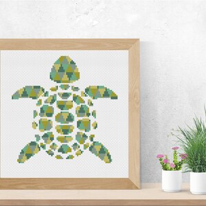 Turtle Cross Stitch Pattern PDF, Animal, Cute, Turtle Lover, Home Decor ...