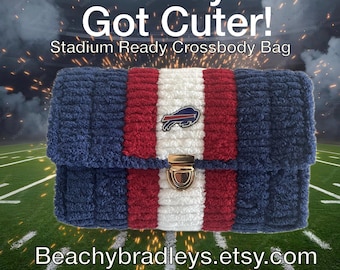 Buffalo Bills Inspired Stadium Bag | Handmade Crossbody Purse, Game Day Accessory