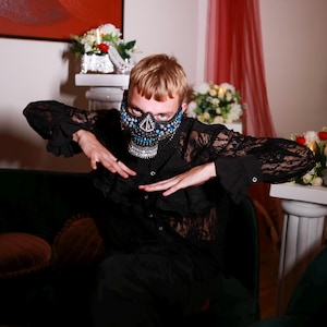 Black Skull Mask for halloween party masquerade mask party