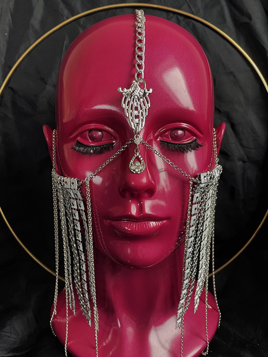 Silver Face Accessory - Etsy
