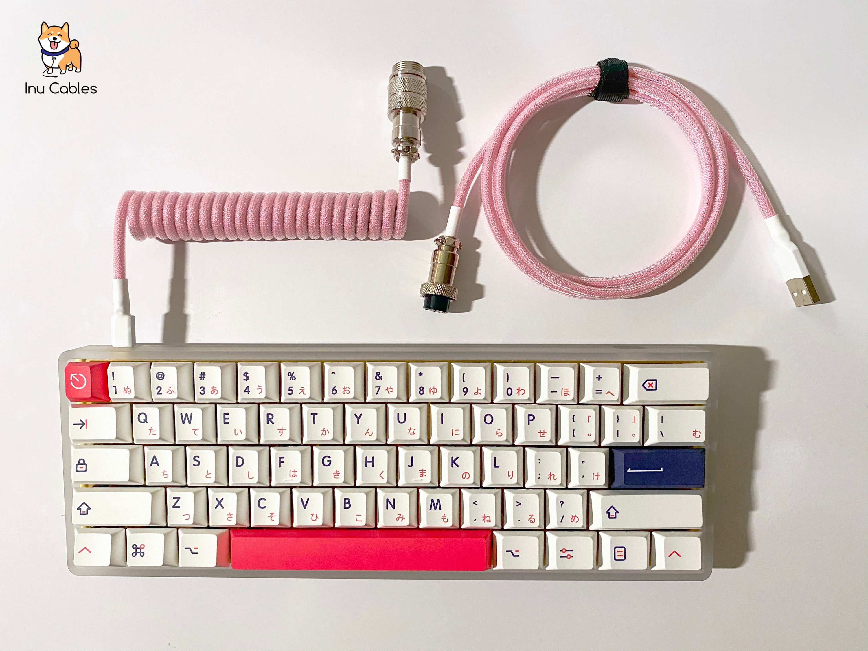 Custom Coiled Aviator USBC Keyboard Cable with GX16 Aviator Etsy