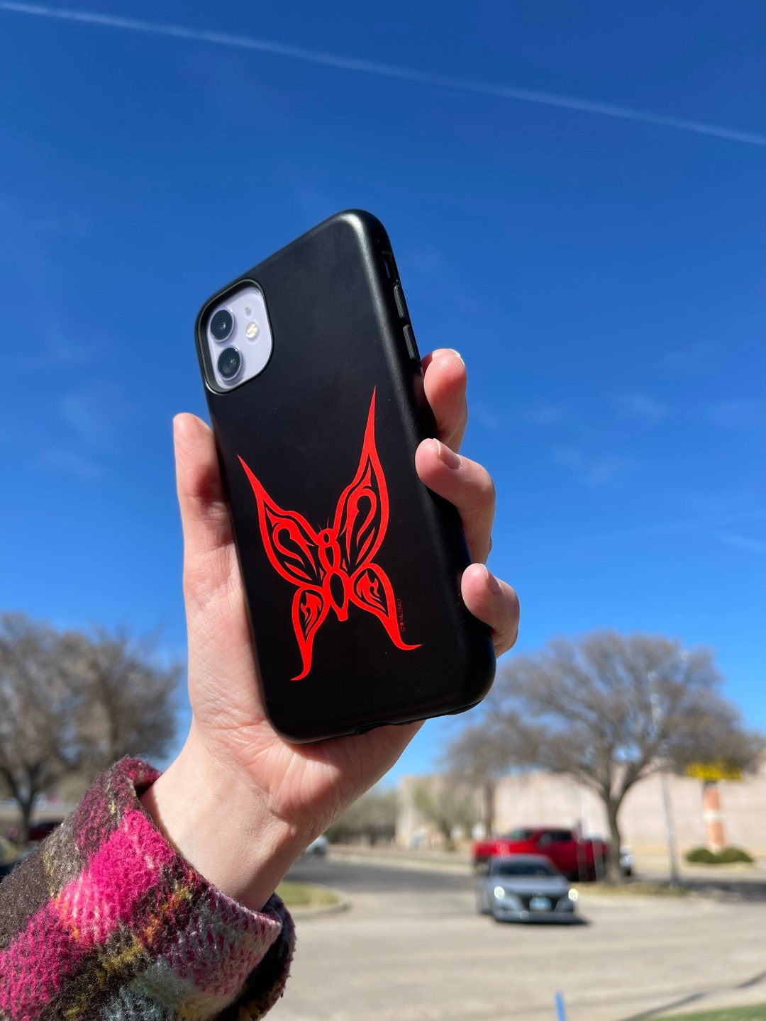 Goth Butterfly Tattoo Slim Phone Case - Etsy Goth Butterfly Tattoo Slim Phone Case - Etsy