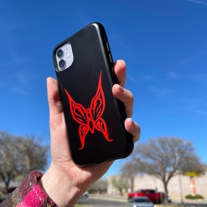 Goth Butterfly Tattoo Slim Phone Case