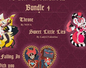 PRÉ-VENDA: Romance Sombrio do Inferno, broches de esmalte de demônios HH