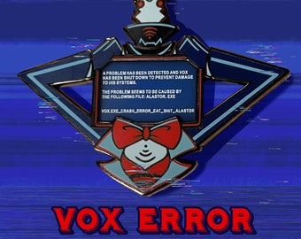 Vox ERROR enamel pin