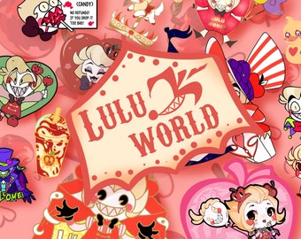 LULU WORLD BUNDLE hazbin fanmade Lucifer Merch