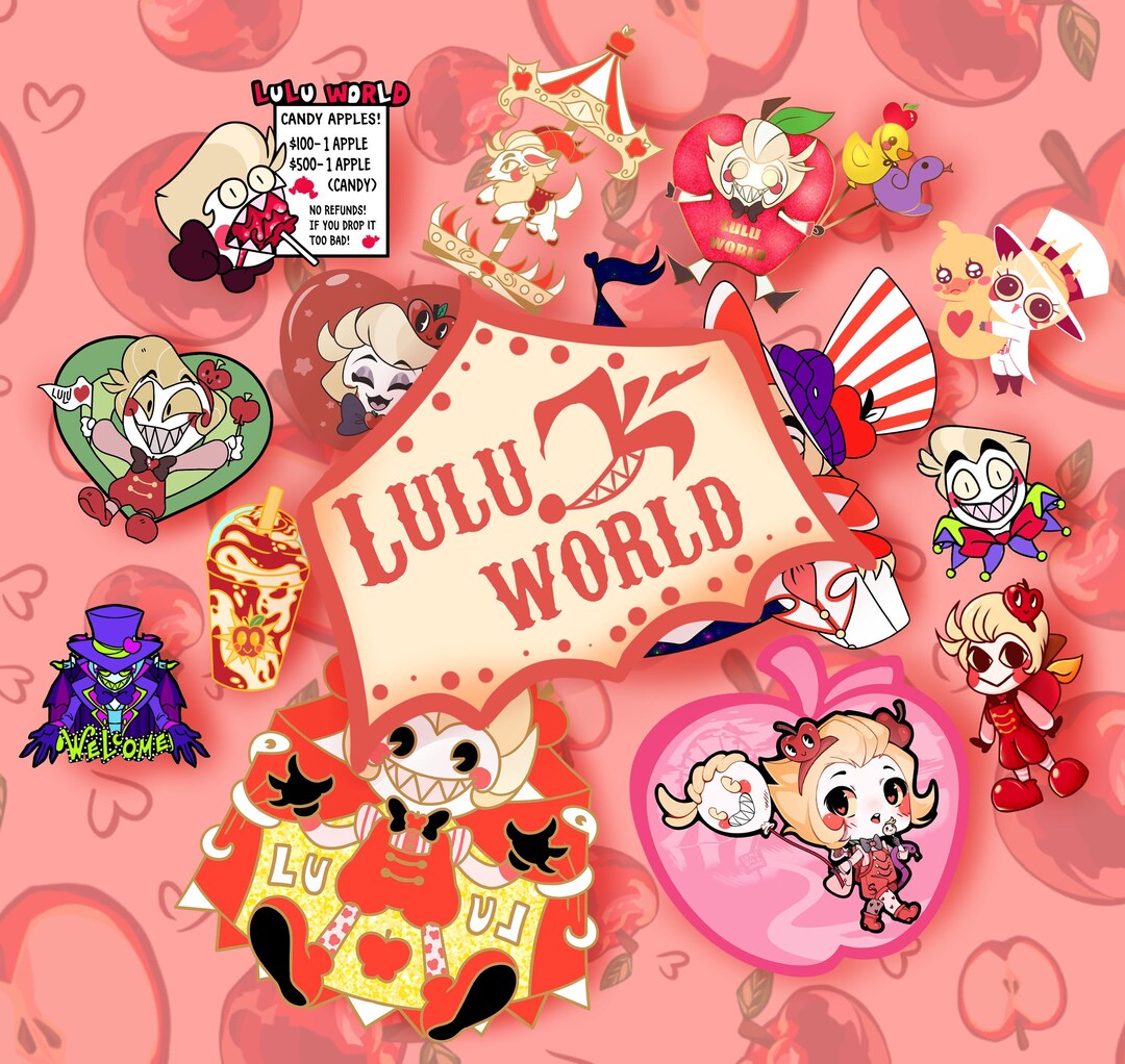 LULU WORLD BUNDLE Hazbin Fanmade Lucifer Merch Etsy