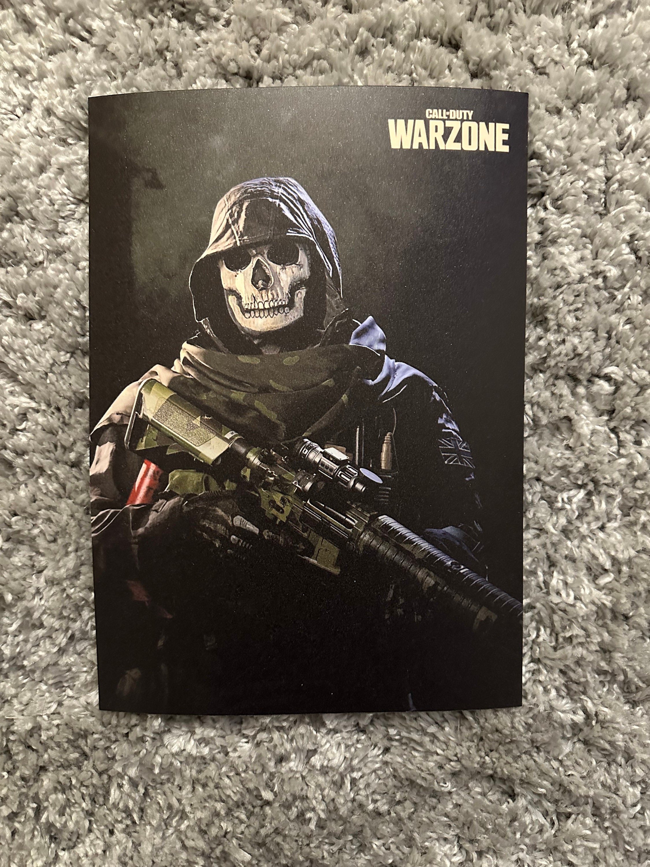 Call of Duty Ghosts Soldier Mask Face Poster