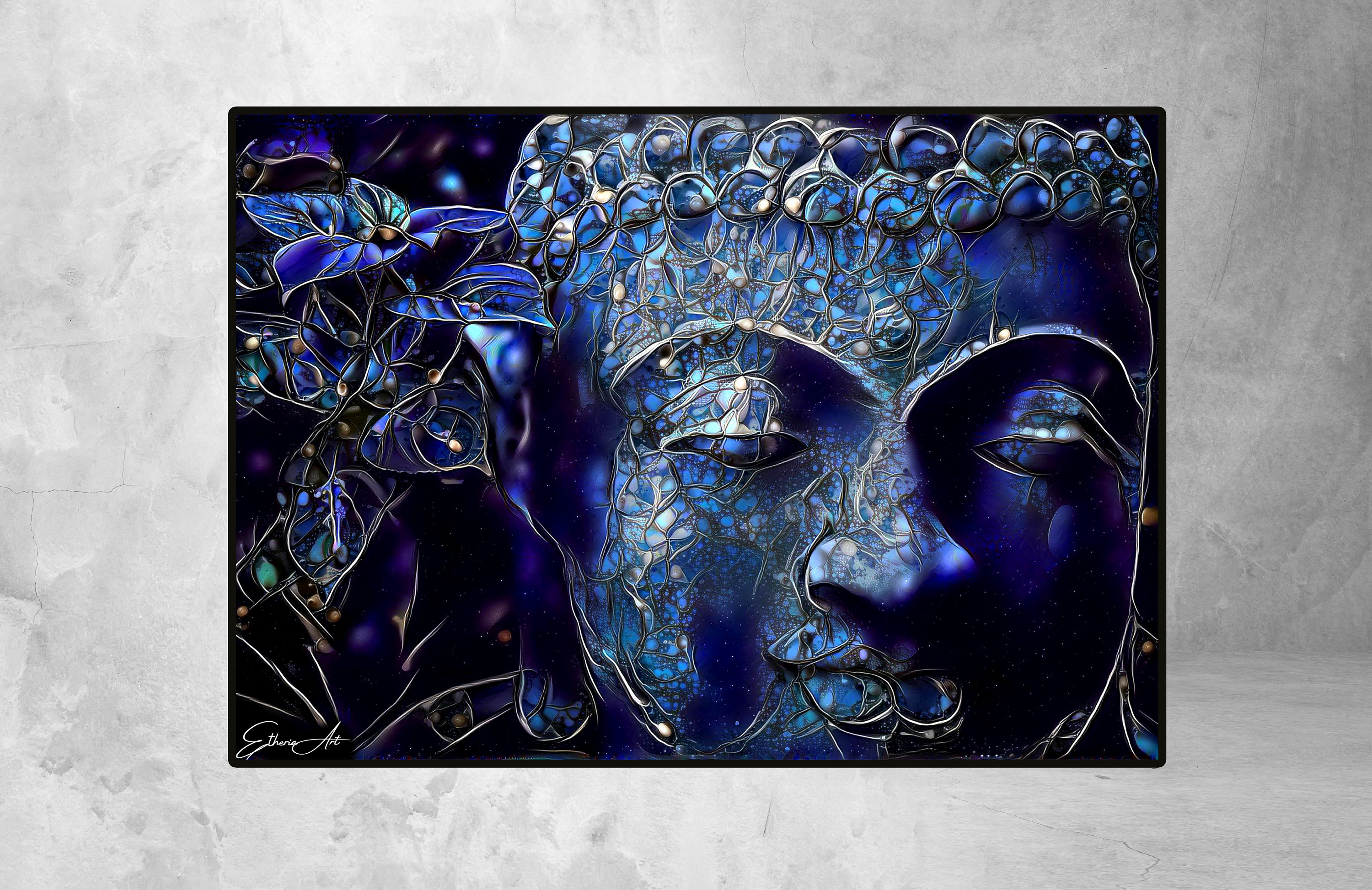 Buddha, Art Spirituel, Posterbuddha, Portrait Buddha, Wall Decoration, Abstrait, Lion Print, Abstrac