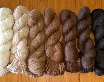 8ply Natural Huacaya Alpaca Yarn - 2024
