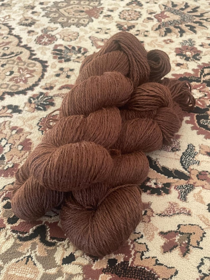 8ply - 2025 Natural Huacaya Alpaca Yarn image 2