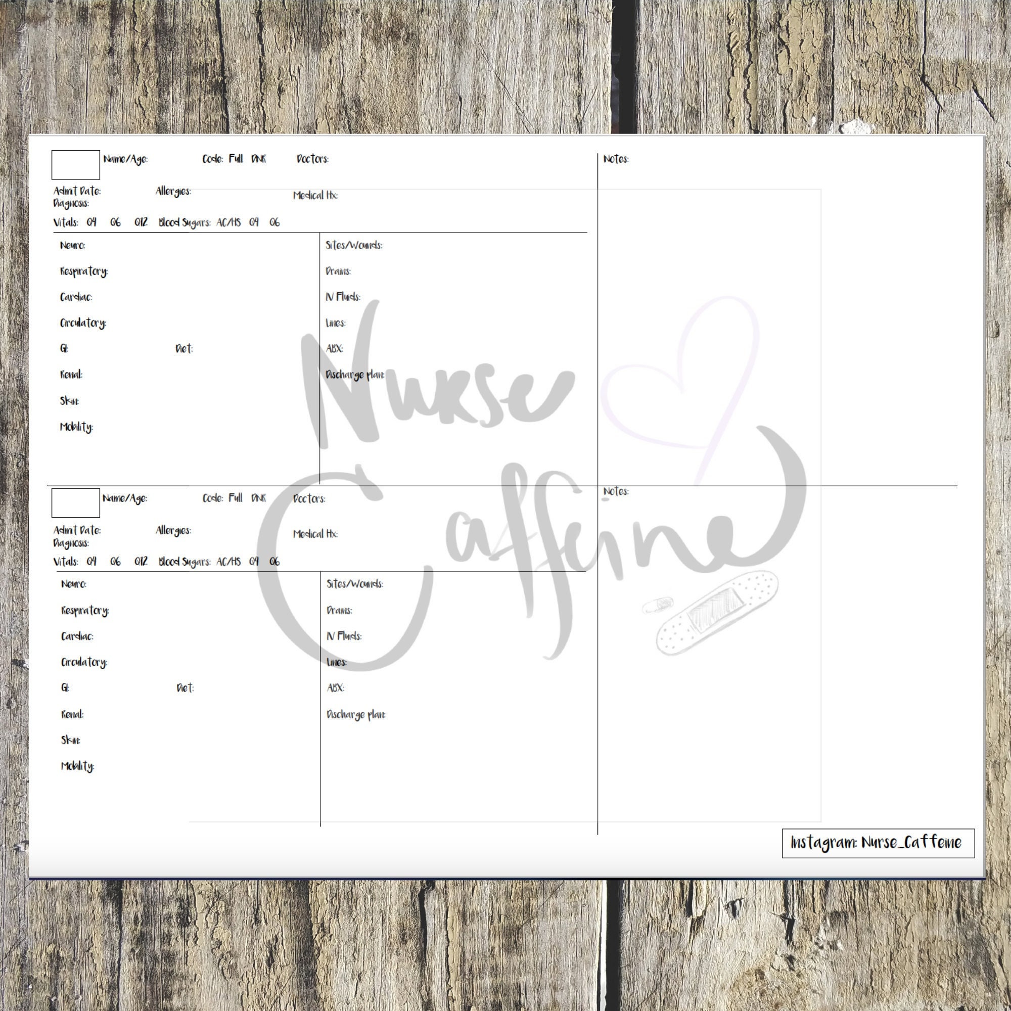 2 Patient Report Sheet: Medical Surgical/PCU