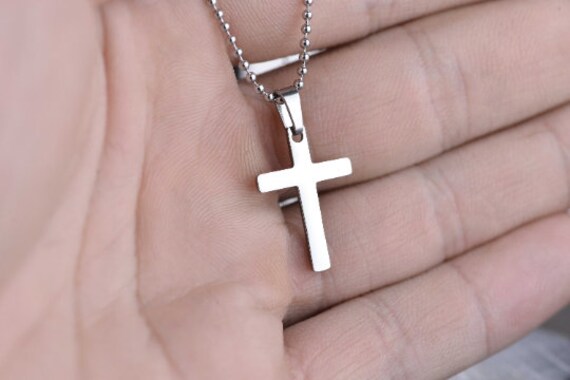 Titanium Cross Necklace - Etsy 