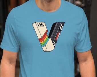 V is for VHS short-sleeve unisex t-shirt