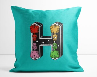 H is for Hungry Hungry Hippo Pillow!