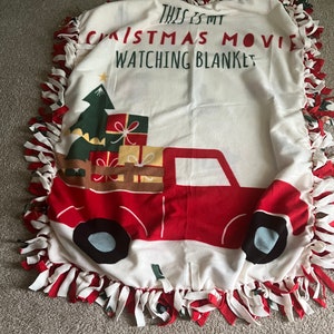 My Christmas  blanket 72inces  No Sew Fleece Blanket