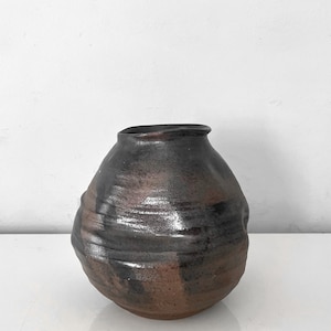 Danish Mid Century Abstract Pottery Vessel or Wabi Sabi Vase Scandinavian MCM Decor