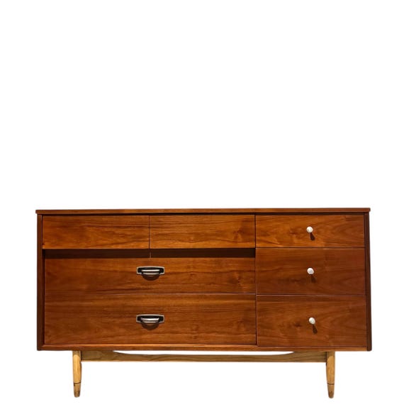 mid century modern low dresser Modern Mid-Century Dresser in Maple - Solid Wood
