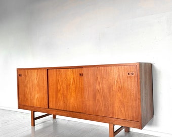 MCM Danish Modern Teak Credenza or Sideboard by Ib Kofod Larsen Mid Century Modern Scandinavian Wood Storage