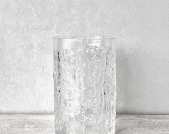 Mid Century Swedish Glass Vase or Vessel by Gosta Sigvard for Lindshammar MCM Scandinavian Decor