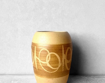 Mid Century Danish Pottery Vase or Vessel MCM Ceramic Decor