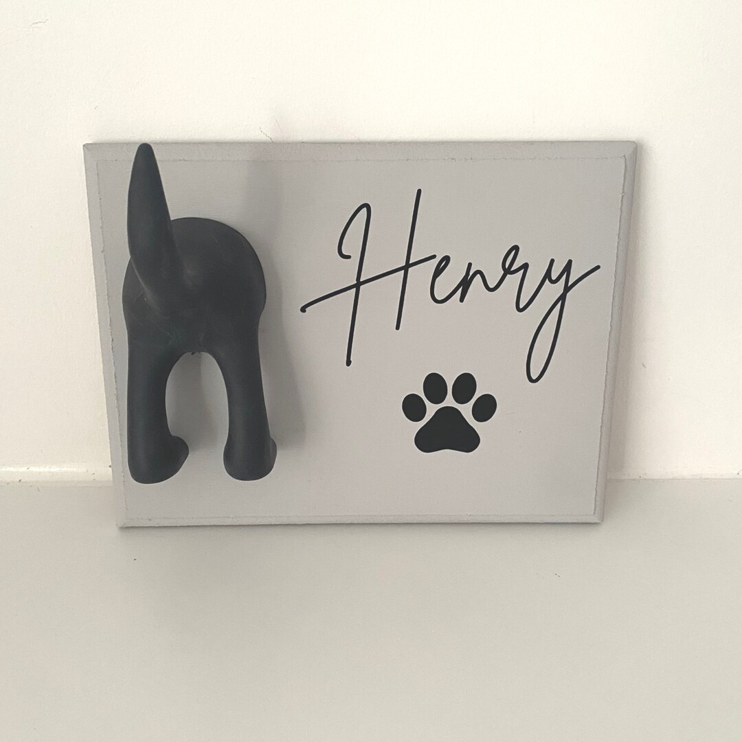 Personalised Dog Lead Hook Dog Lead Holder Grey Dog Lead Etsy UK