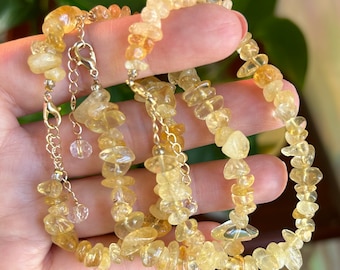 Citrine chip Bracelets | Minimalist crystal jewelry, Healing Stones, Crystal Bracelet