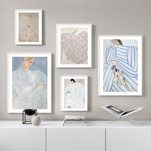 Abstrakte Linie Kurve Mädchen nordische minimalistische Wand Kunst Leinwand Druck für skandinavische Wohnzimmer Dekoration und Inspiration moderne Malerei