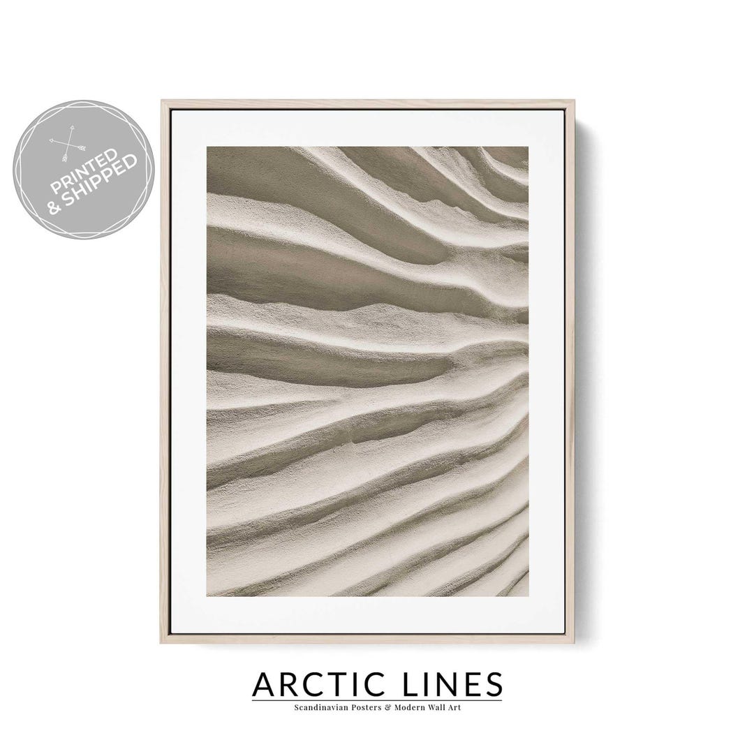 Neutral Abstract Wall Art | Beige Minimalist Texture Print | Modern ...