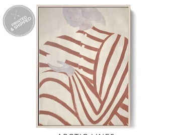 Modern Abstract Figurative Wall Art Print, Minimal Female Figure, Neutral Contemporary Decor, Soft Earth Tones Art