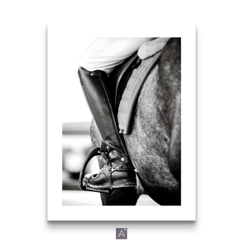 Equestrian wall art poster collection black and white horses Black and White Horse Photography Set – Equestrian Wall Art Prints, Modern Farmhouse Animal Poster Collection
