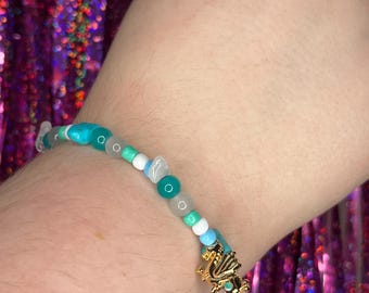 Studio Ghibli Spirited Away Haku Dragon Inspired Beaded Charm Bracelet